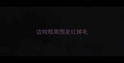 边牧眼周围发红掉毛