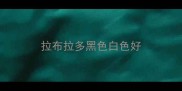 拉布拉多黑色白色好