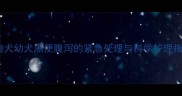 泰迪犬幼犬黑便腹泻的紧急处理与科学护理指南