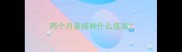 两个月是接种什么疫苗