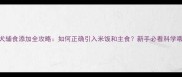 2月龄幼犬辅食添加全攻略如何正确引入米饭和主食新手必看科学喂养指南