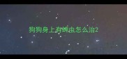 狗狗身上有蜱虫怎么治