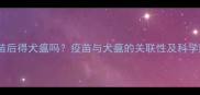狗狗打疫苗后得犬瘟吗疫苗与犬瘟的关联性及科学防控指南