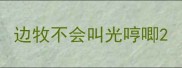 边牧不会叫光哼唧
