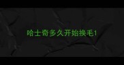 哈士奇多久开始换毛