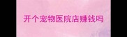开个宠物医院店赚钱吗