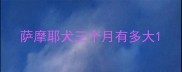 萨摩耶犬三个月有多大