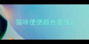 猫咪便便颜色变浅