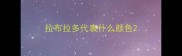 拉布拉多代表什么颜色