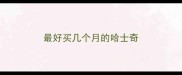 最好买几个月的哈士奇