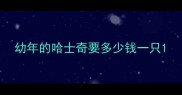 幼年的哈士奇要多少钱一只