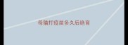 母猫打疫苗多久后绝育