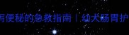 边牧频繁腹泻便秘的急救指南幼犬肠胃护理全攻略
