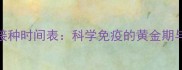 幼猫疫苗接种时间表科学免疫的黄金期与禁忌年龄