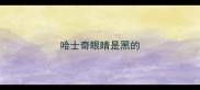 哈士奇眼睛是黑的