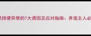 拉布拉多犬突然排便异常的7大诱因及应对指南养宠主人必读的健康手册