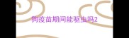 狗疫苗期间能驱虫吗