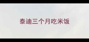 泰迪三个月吃米饭