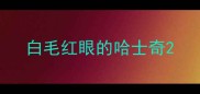 白毛红眼的哈士奇
