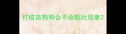 打疫苗狗狗会不会呕吐现象