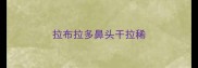 拉布拉多鼻头干拉稀