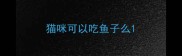 猫咪可以吃鱼子么