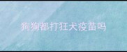 狗狗都打狂犬疫苗吗