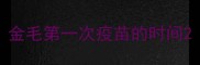 金毛第一次疫苗的时间