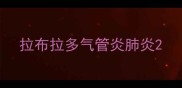 拉布拉多气管炎肺炎