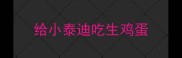给小泰迪吃生鸡蛋