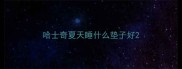 哈士奇夏天睡什么垫子好