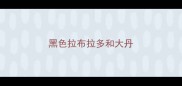 黑色拉布拉多和大丹
