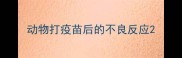 动物打疫苗后的不良反应