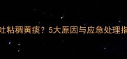 猫咪吃完驱虫药后吐粘稠黄痰5大原因与应急处理指南附用药禁忌