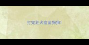 打完狂犬疫苗狗狗