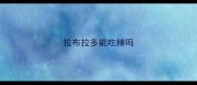 拉布拉多能吃辣吗