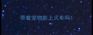 带着宠物能上火车吗