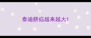 泰迪脐疝越来越大