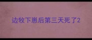 边牧下崽后第三天死了