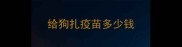 给狗扎疫苗多少钱
